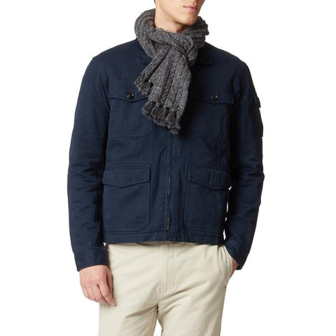 Knitted Cable Wool Linen Scarf Knitted Cable Wool Linen Scarf
