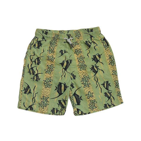 Boy's Tropical Fish Print Swim Trunk Boy