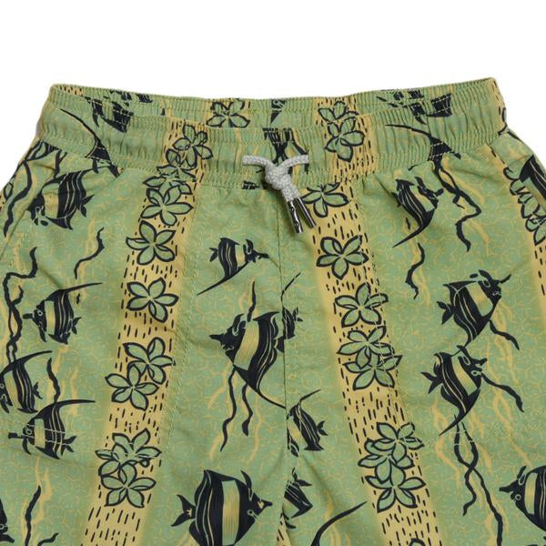 Boy's Tropical Fish Print Swim Trunk Boy's Tropical Fish Print Swim Trunk