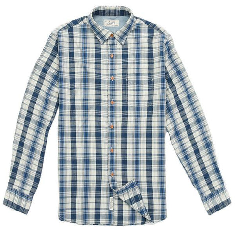 Stanley Indigo Slub Madras Shirt Stanley Indigo Slub Madras Shirt