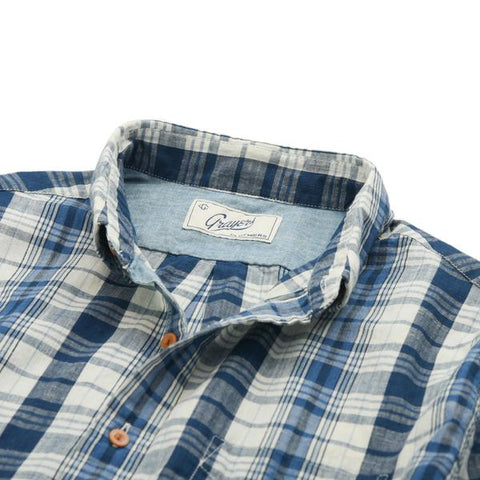 Stanley Indigo Slub Madras Shirt Stanley Indigo Slub Madras Shirt