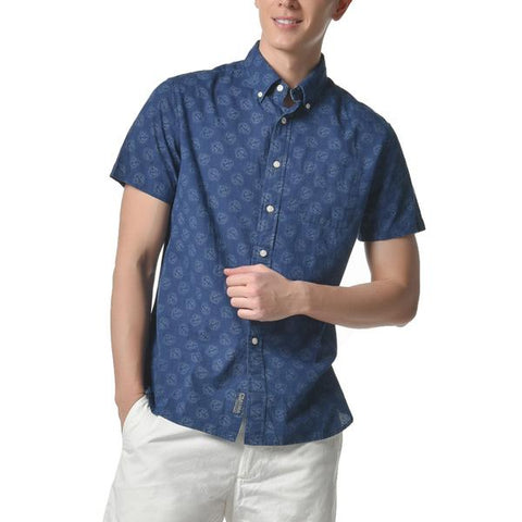 Printed Anchor Short Sleeve Shirt Printed Anchor Short Sleeve Shirt