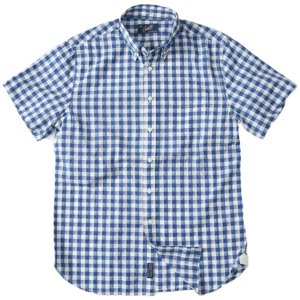 Grange Shadow Gingham Short Sleeve Shirt Grange Shadow Gingham Short Sleeve Shirt