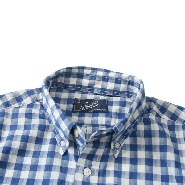 Grange Shadow Gingham Short Sleeve Shirt Grange Shadow Gingham Short Sleeve Shirt