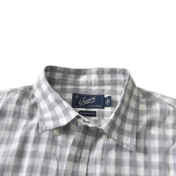 Grange Shadow Gingham Short Sleeve Shirt Grange Shadow Gingham Short Sleeve Shirt