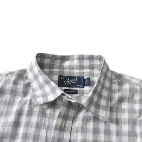 Grange Shadow Gingham Short Sleeve Shirt Grange Shadow Gingham Short Sleeve Shirt