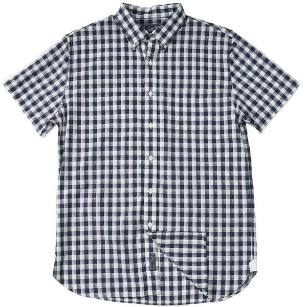 Grange Shadow Gingham Short Sleeve Shirt Grange Shadow Gingham Short Sleeve Shirt