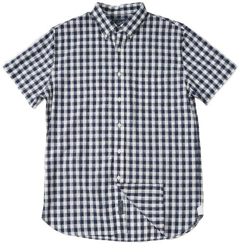 Grange Shadow Gingham Short Sleeve Shirt Grange Shadow Gingham Short Sleeve Shirt