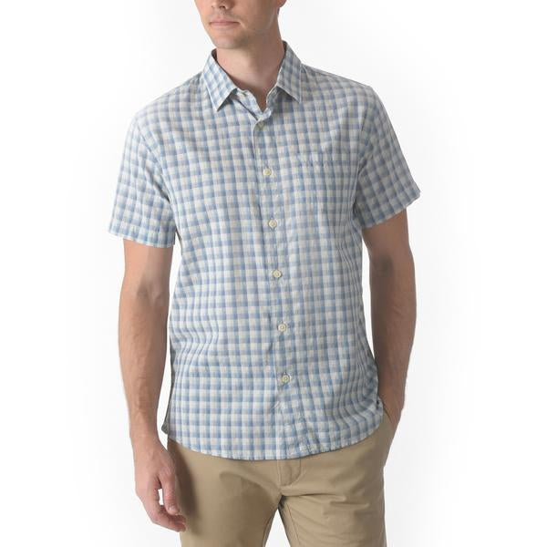 Grange Shadow Gingham Short Sleeve Shirt Grange Shadow Gingham Short Sleeve Shirt