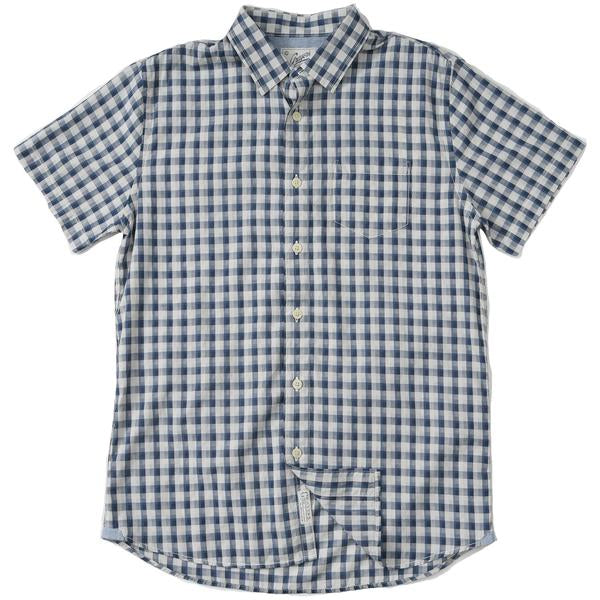 Grange Shadow Gingham Short Sleeve Shirt Grange Shadow Gingham Short Sleeve Shirt