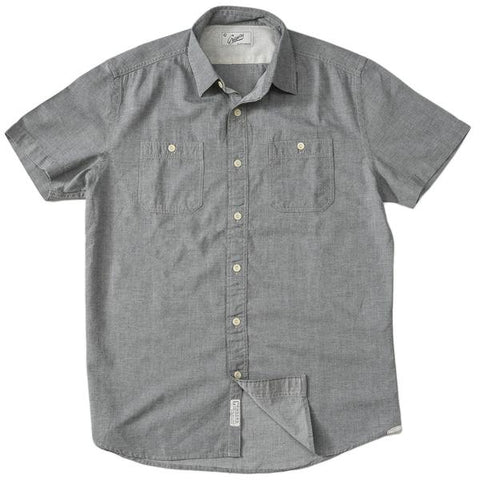 Gray Dobby Work Short Sleeve Shirt Gray Dobby Work Short Sleeve Shirt