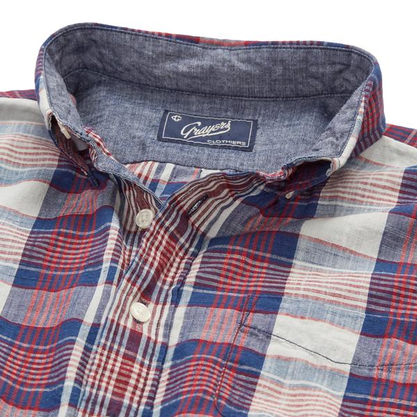 Indigo Slub Poplin Shirt Indigo Slub Poplin Shirt