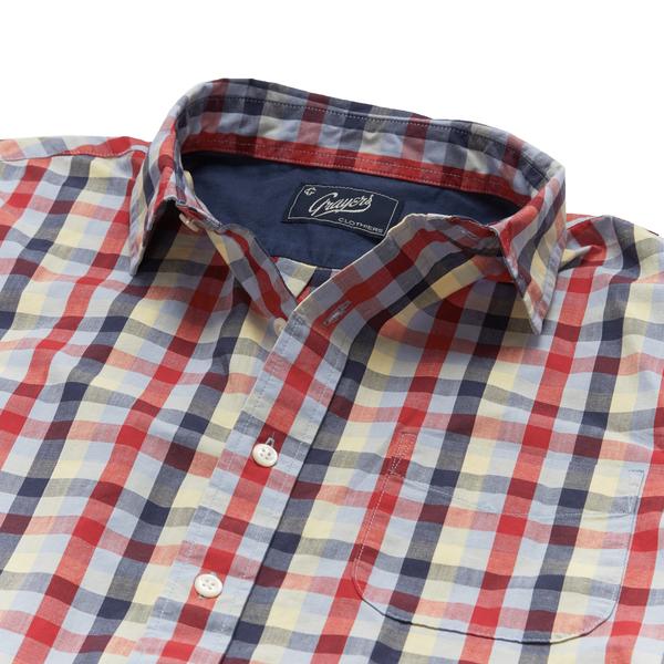 Chase Multi Color Slub Poplin Shirt Chase Multi Color Slub Poplin Shirt