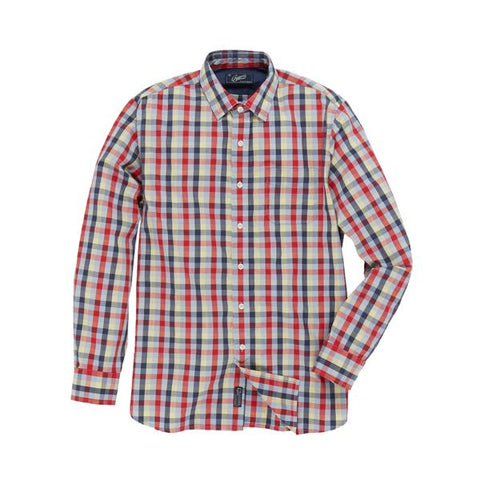 Chase Multi Color Slub Poplin Shirt Chase Multi Color Slub Poplin Shirt
