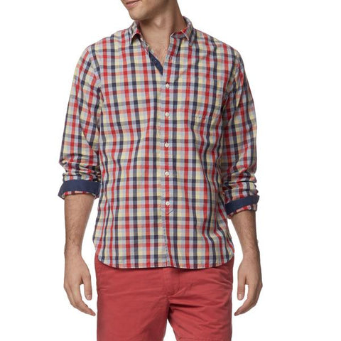 Chase Multi Color Slub Poplin Shirt Chase Multi Color Slub Poplin Shirt