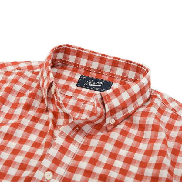Grange Shadow Gingham Short Sleeve Shirt Grange Shadow Gingham Short Sleeve Shirt