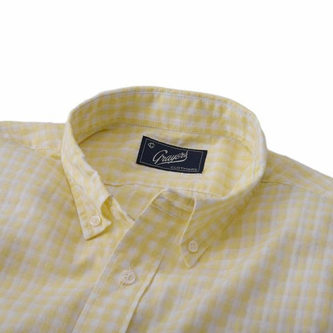 Grange Shadow Gingham Short Sleeve Shirt Grange Shadow Gingham Short Sleeve Shirt