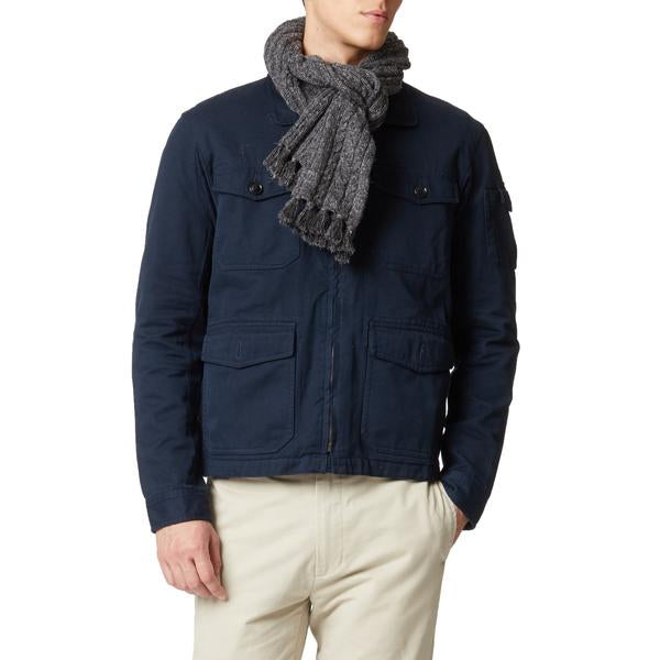 Knitted Cable Wool Linen Scarf