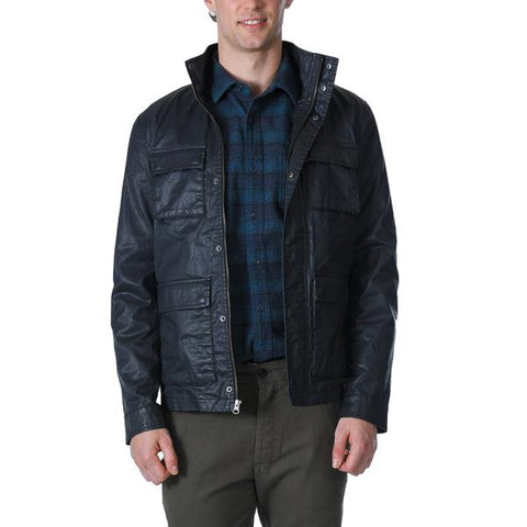 Edgeware Coated Cotton Moto Jacket