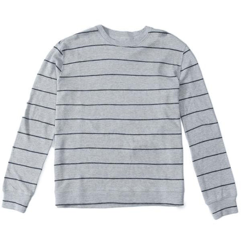 Baird Stripe Double Cloth Thermal Crew