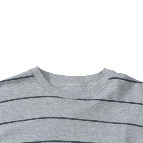 Baird Stripe Double Cloth Thermal Crew