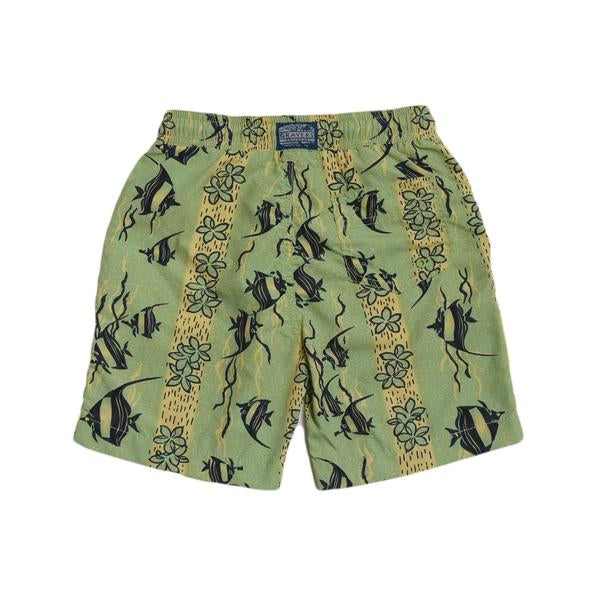 Boy's Tropical Fish Print Swim Trunk