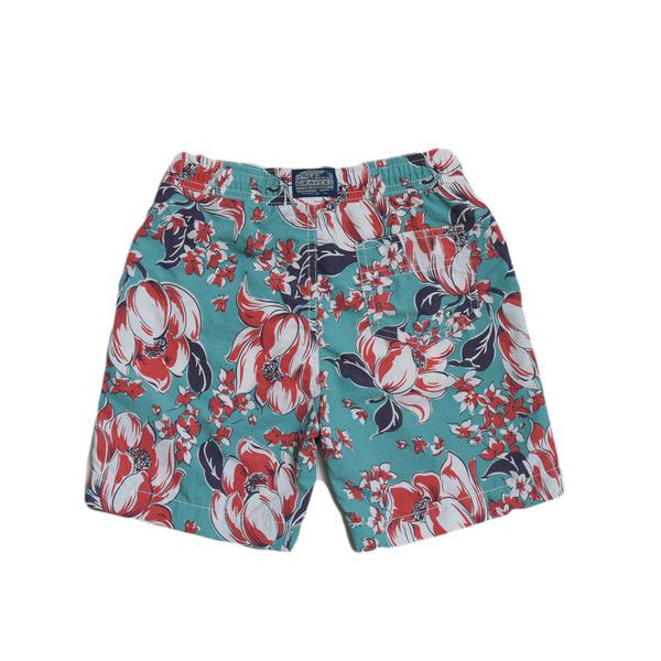 Boy's Floral Print Swim Trunk