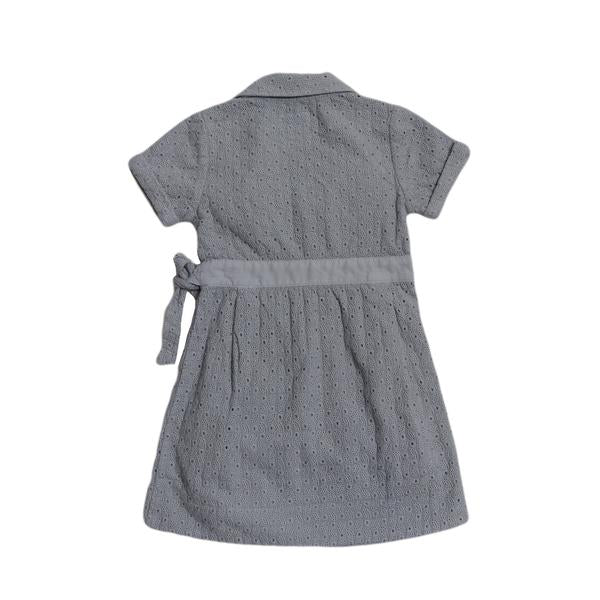 Girl's Embroidery Wrap Dress