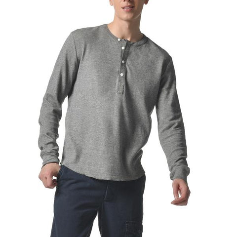 Thermal Double Cloth Henley