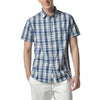 Stanley Indigo Slub Madras Short Sleeve Shirt