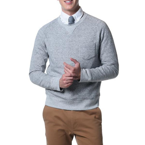 Athletic Brushed French Terry Crew
