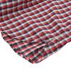 Clifton Red and Navy Slub Poplin Shirt