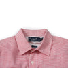 Stewart Microstripe Summer Chambray Shirt- Red Cream Stripe SLIM FIT