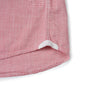 Stewart Microstripe Summer Chambray Shirt- Red Cream Stripe SLIM FIT