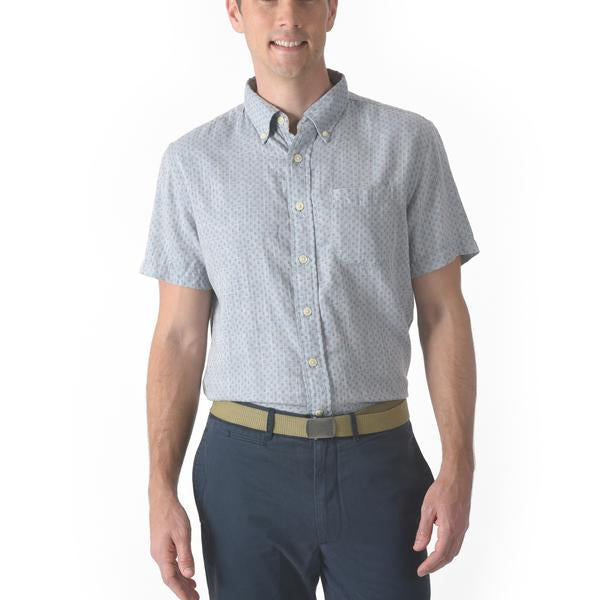 Ahab Printed Summer Twill Short Sleeve Shirt