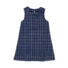 Girl's Navy Indigo Madras Dress
