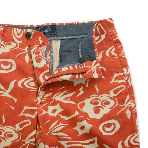 Red Floral Print Short