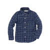 Boy's Navy Indigo Madras Shirt