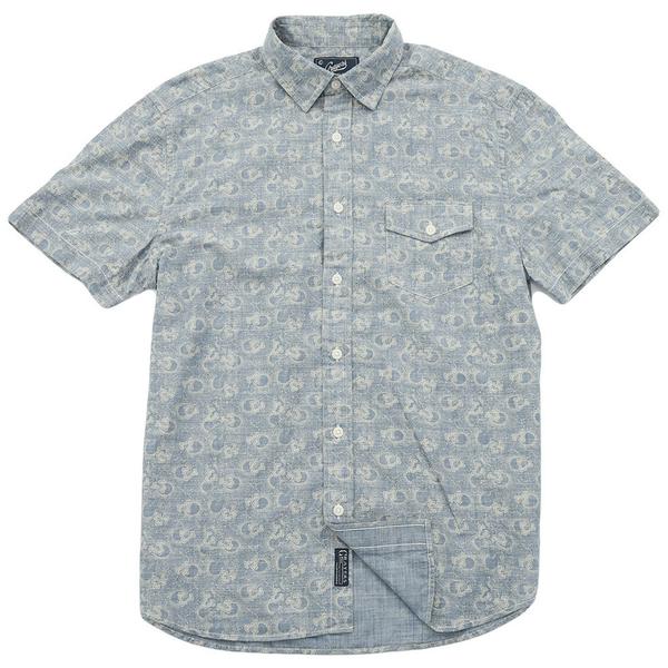 Pattison Printed Chambray Short Sleeve Shirt