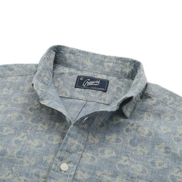 Pattison Printed Chambray Short Sleeve Shirt